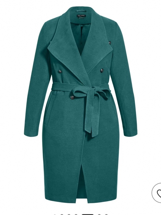 City Chic Jackets & Blazers - CITY CHIC | Sassy Military Coat - alpine